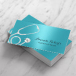 Carte De Visite Infirmière soignante Moderne Turquoise Médicale mé<br><div class="desc">Nurse Caregiver Moderne Turquoise Metallic Cartes de visite Médicales.</div>