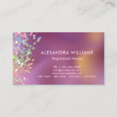 Carte De Visite Infirmière soignante Parties scintillant élégante  (Dos)