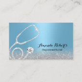 Carte De Visite Infirmière soignante Parties scintillant moderne B (Devant)