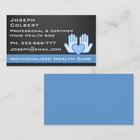 Carte De Visite Infirmière soignante Soins Médicales modernes (Devant / Derrière)