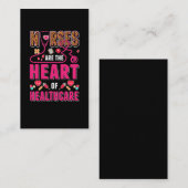 Carte De Visite Infirmières de soins de santé Fières Leopard Infir (Devant / Derrière)