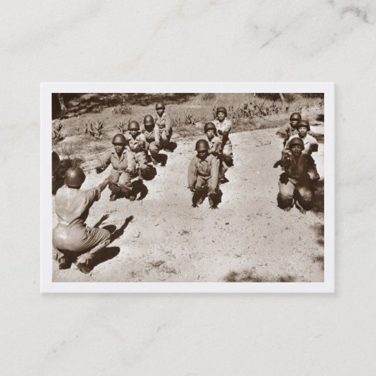 Carte De Visite Infirmières noires avec instructeur de forage (Devant)