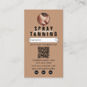 Carte De Visite Influencer Beauté Spray Tanning Salon Tan Photos (Devant)