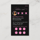 Carte De Visite Influencer Code QR de remise sur grille commercial (Dos)