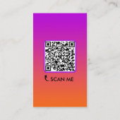 Carte De Visite Influencer Content Creator QR Code Social Media (Dos)