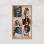 Carte De Visite Influencer Salon de beauté Maquillage des cheveux  (Dos)