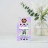 Carte De Visite Influenceur Maquillage de beauté Artiste Lashes de (Debout devant)