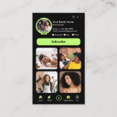 Carte De Visite Influenceur YouTube (Devant)