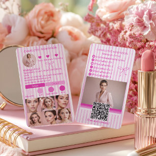 Carte De Visite Influenceuse de médias sociaux beauté Maquillage R