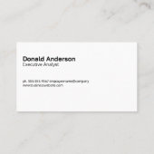 Carte De Visite Info Data Graphs | Analysis Logo (Dos)