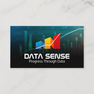 Carte De Visite Info Data Graphs Logo d'analyse