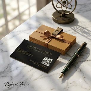 Carte De Visite Info éditable minimaliste professionnelle
