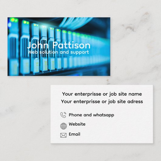 Carte De Visite Informatic (Devant / Derrière)