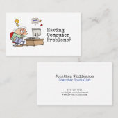 Carte De Visite Informaticien informel drôle (Devant / Derrière)