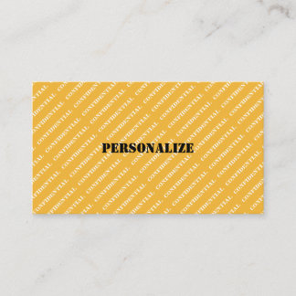 Carte De Visite Informations confidentielles de recruteur des forc