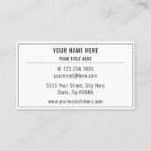 Carte De Visite Informations d'analyse de code QR personnalisé Vot (Devant)