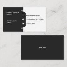 Informations de contact minimalistes