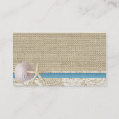 Carte De Visite Informations sur le registre Starfish et dentelle (Dos)