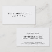 Carte De Visite Informations sur le texte (Devant / Derrière)