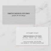 Carte De Visite Informations sur le texte | Lignes de texture (Devant / Derrière)