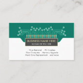 Carte De Visite Informatique Circuit Board Geek Codage Tech (Dos)