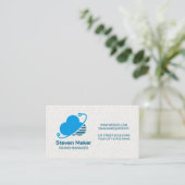 Carte De Visite Informatique en nuage | Logo Tech Modern Data (Debout devant)