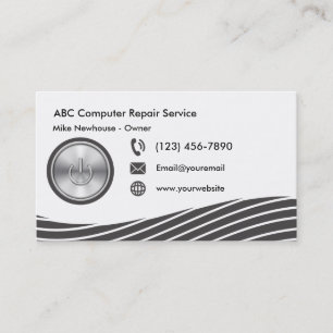 Carte De Visite Informatique moderne
