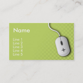 Carte De Visite Informatique (vert)