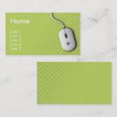 Carte De Visite Informatique (vert) (Devant / Derrière)