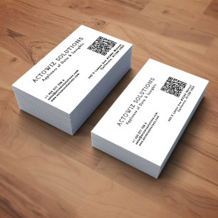 Carte De Visite Infos modifiables minimalistes professionnels