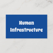 Carte De Visite Infrastructure humaine (Devant)
