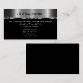 Carte De Visite Ingénierie Civile Et Enquêtes Terrestres (Devant / Derrière)