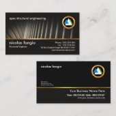 Carte De Visite Ingénierie créative de silhouette de structure (Devant / Derrière)