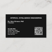 Carte De Visite Ingénierie de l'intelligence artificielle (Dos)