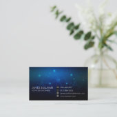 Carte De Visite Ingénierie informatique Circuits techniques lumine (Debout devant)