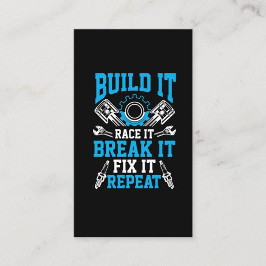 Carte De Visite Ingénierie mécanique des ruptures de course (Devant)