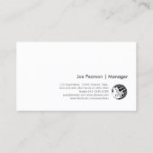 Carte De Visite Ingénierie technique Flux Abstrait de lumière vert (Dos)