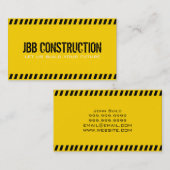 Carte De Visite Ingénieur architecte de construction de bâtiments (Devant / Derrière)