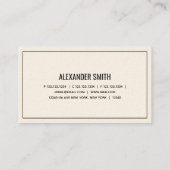 Carte De Visite Ingénieur audio ivoire (Dos)