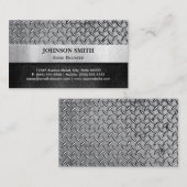 Carte De Visite Ingénieur audio - Plaque en métal diamant (Devant / Derrière)