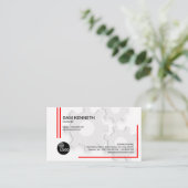 Carte De Visite Ingénieur blanc de vitesses de l'innocence trois (Debout devant)