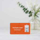 Carte De Visite Ingénieur de chauffage (Debout devant)