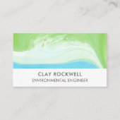 Carte De Visite Ingénieur de l'environnement Consultant Eco Green  (Devant)