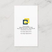 Carte De Visite Ingénieur de structure de barres de construction s (Dos)