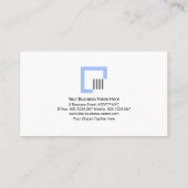 Carte De Visite Ingénieur de structure de lignes verticales gris m (Dos)