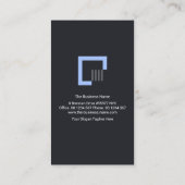 Carte De Visite Ingénieur de structure des lignes de barres rouges (Dos)