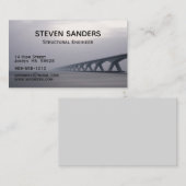 Carte De Visite Ingénieur de structure - Pont sur l'eau (Devant / Derrière)