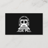 Carte De Visite Ingénieur De Train Et Travailleur De Moteur Ferrov (Dos)