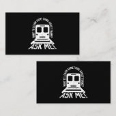 Carte De Visite Ingénieur De Train Et Travailleur De Moteur Ferrov (Devant / Derrière)