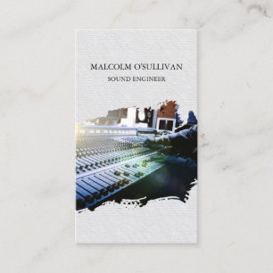 Carte De Visite Ingénieur d'enregistrement audio